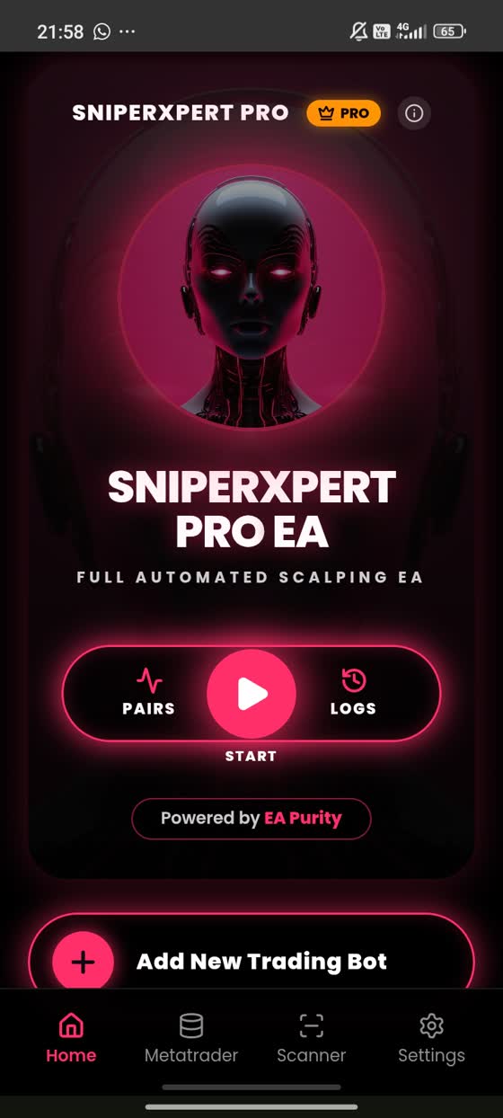 Client View — EA Purity copy trading
